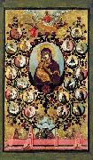 Simon Ushakov Praise to Icons of Virgin Mary of Vladimir. oil painting